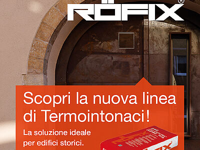RÖFIX lancia la nuova gamma di termointonaci a base calce