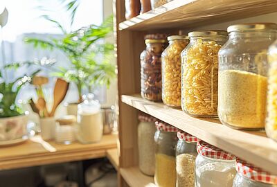 Dispensa in cucina: come ricavare uno spazio ordinato senza appesantire 