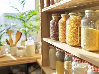 Dispensa in cucina: come ricavare uno spazio ordinato senza appesantire 