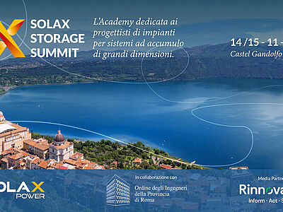 A Castel Gandolfo il primo SolaX Storage Summit