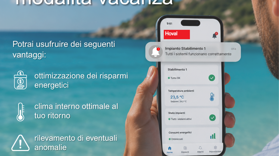 Parti sereno, alla tua casa pensa HovalConnect